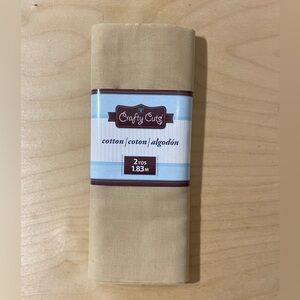 Crafty Cuts Cotton Fabric in Tan 2 Yards (OQ)